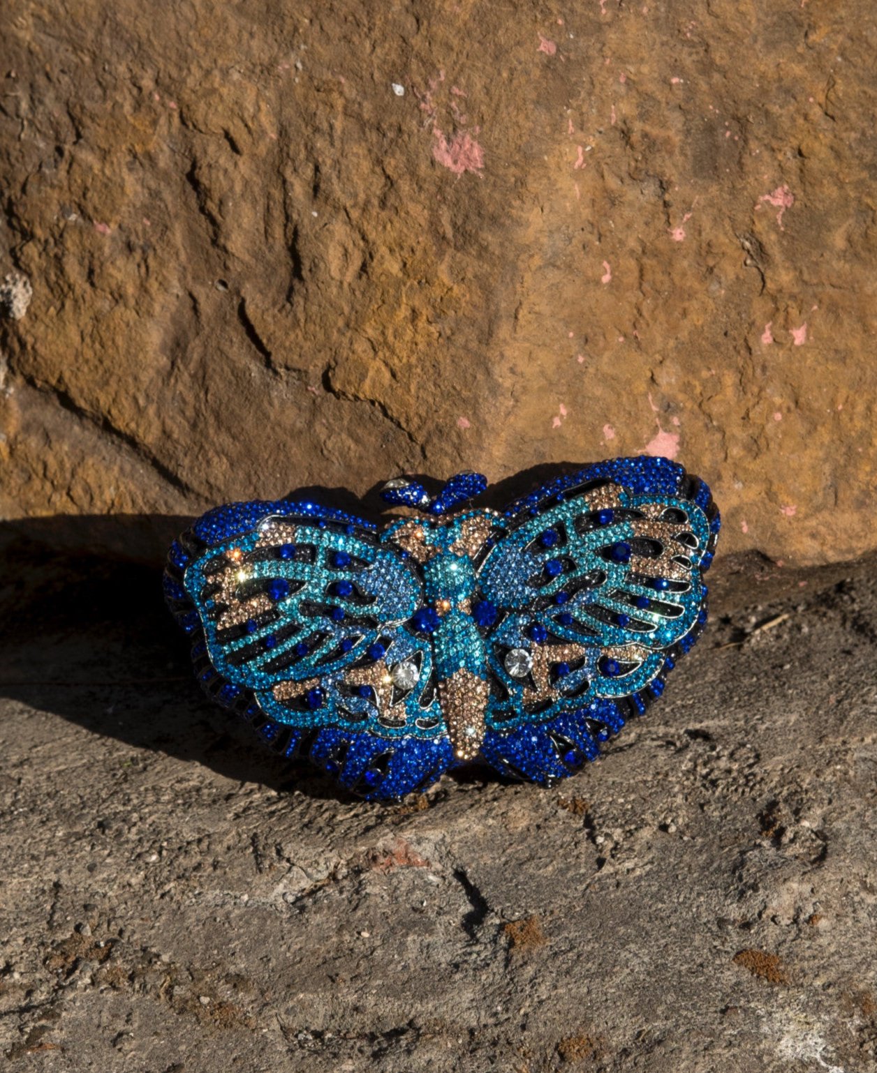 Swarovski Crystals Butterfly Clutch