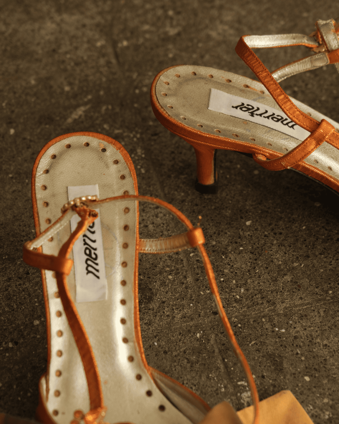 Merrfer - Orange Bow Heels