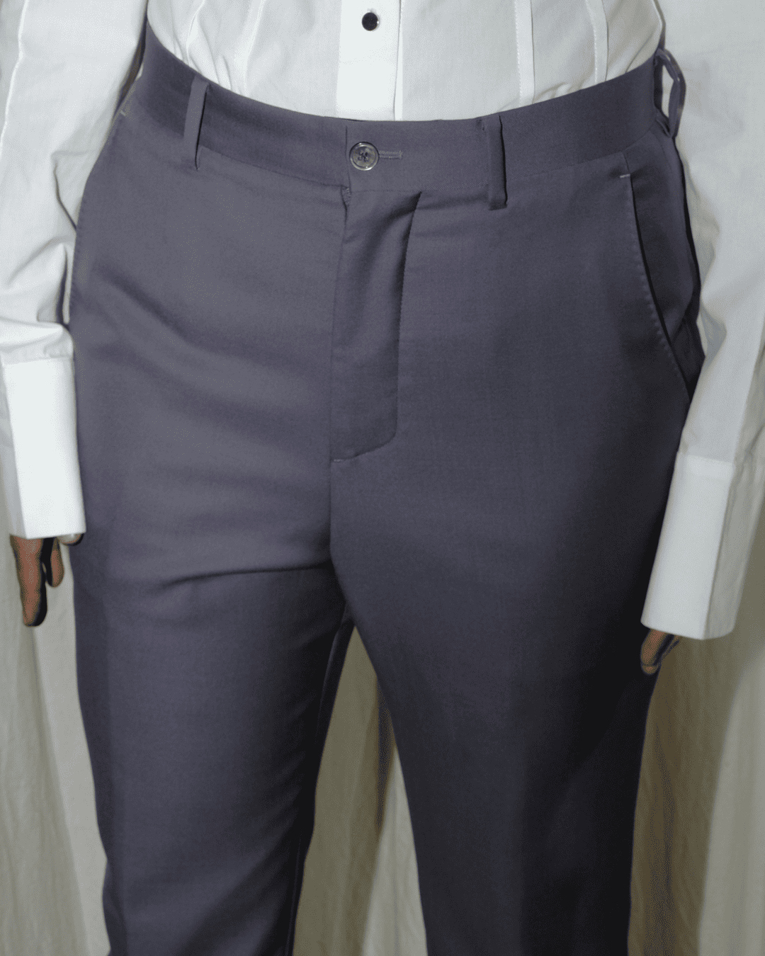 Permu - Flared Trousers with Back Slit