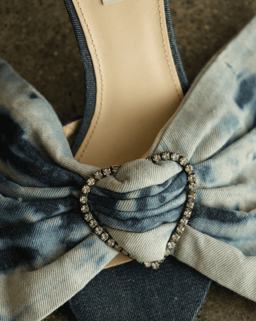 Merrfer - Bow Denim Heels