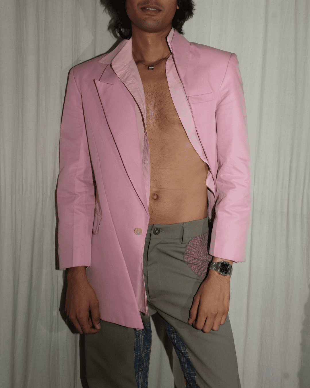 Situationist - Pink Asymmetrical Jacket