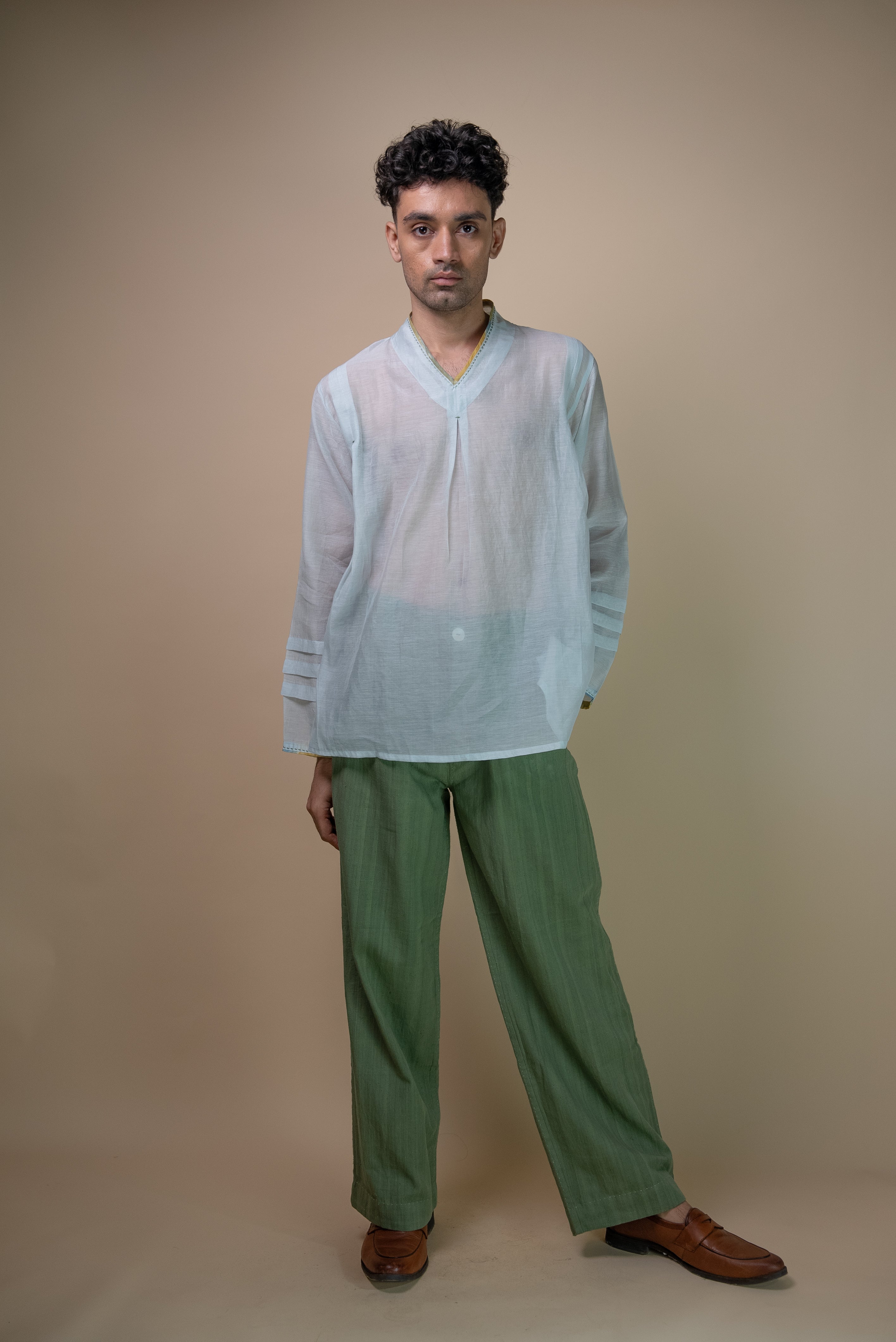 Lafaani - Meadows Unisex Chanderi Shirt
