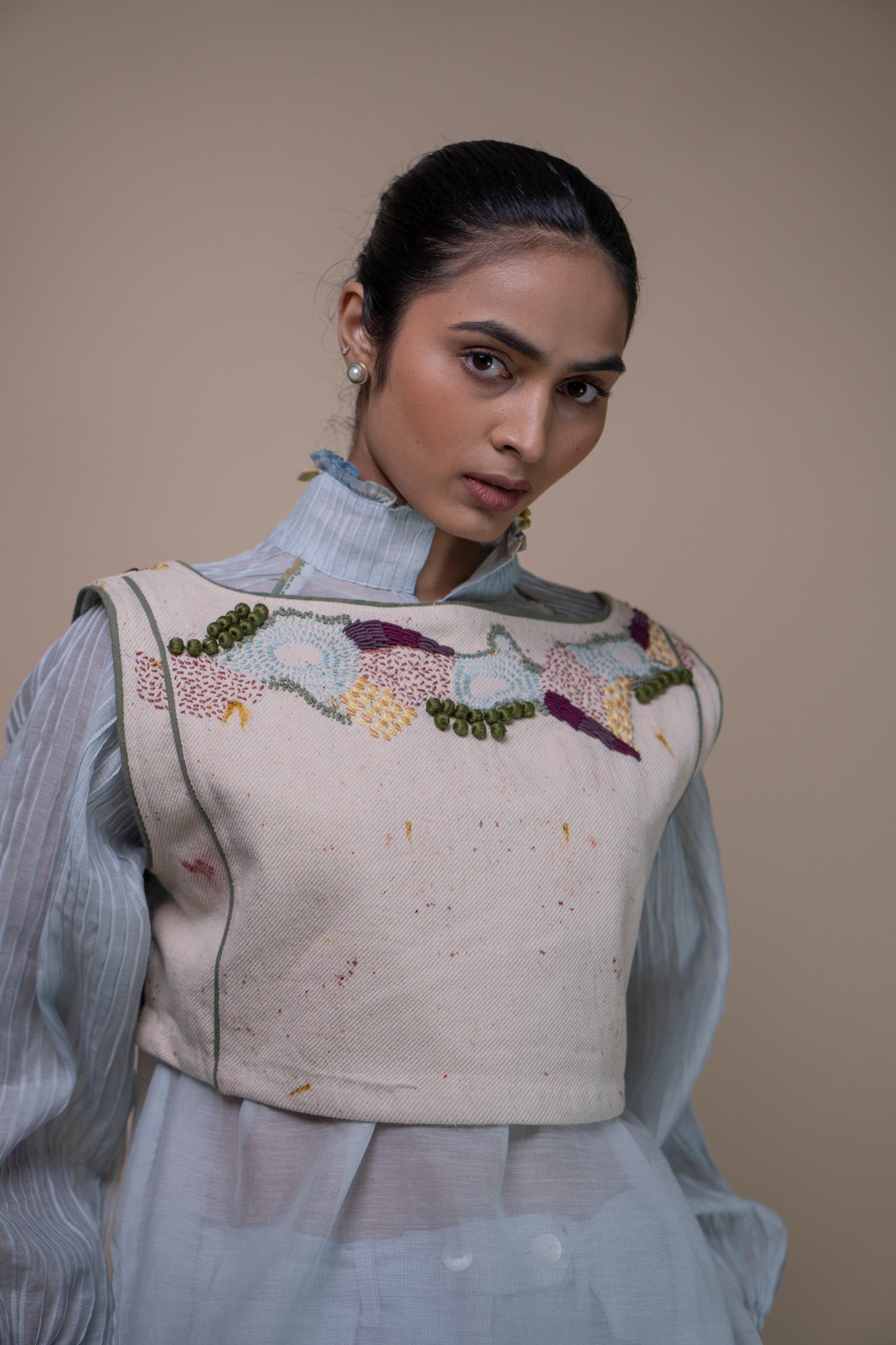 Lafaani - Meadows Reversible Tie-up Blouse