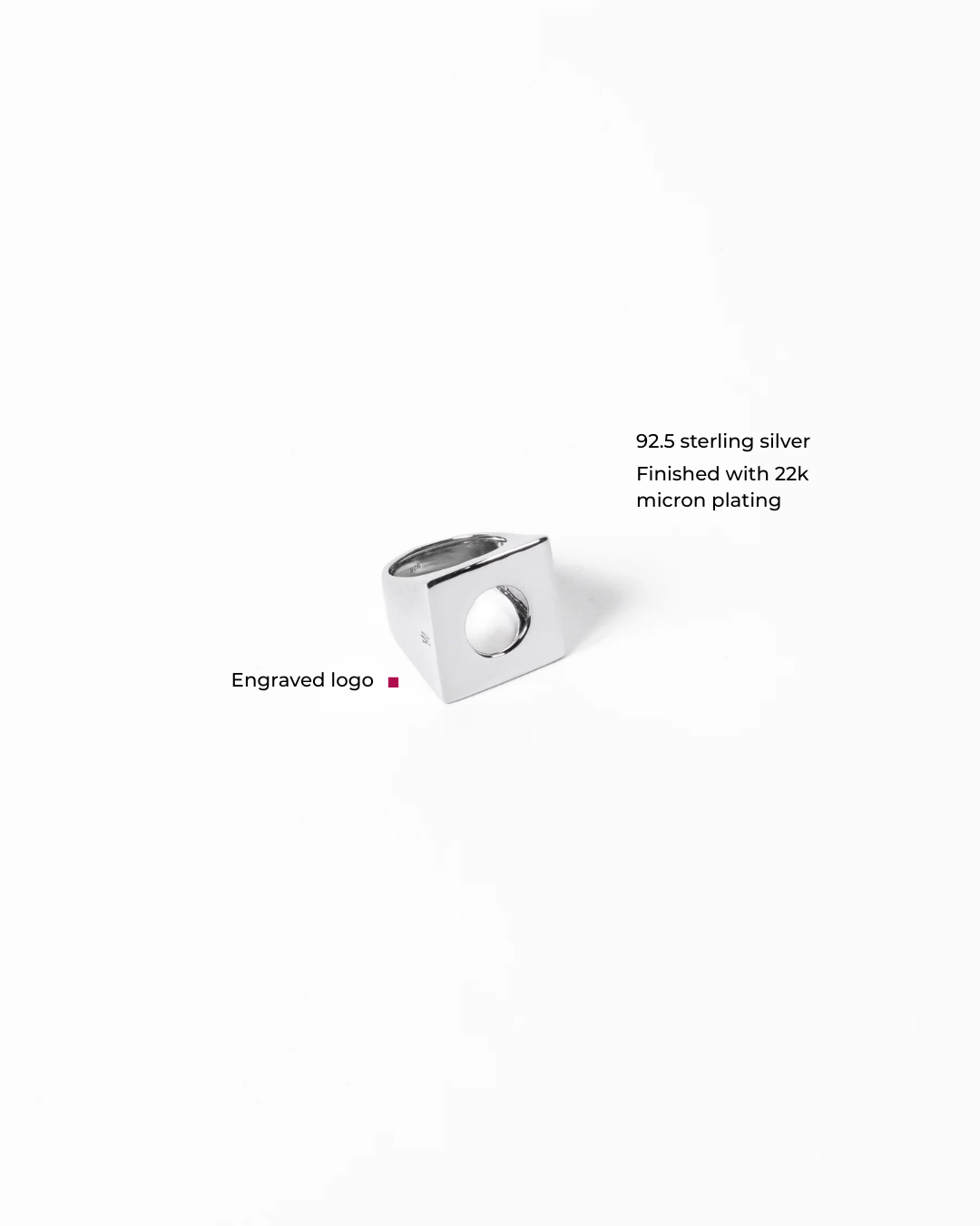 Maison Megh- Mega ring silver