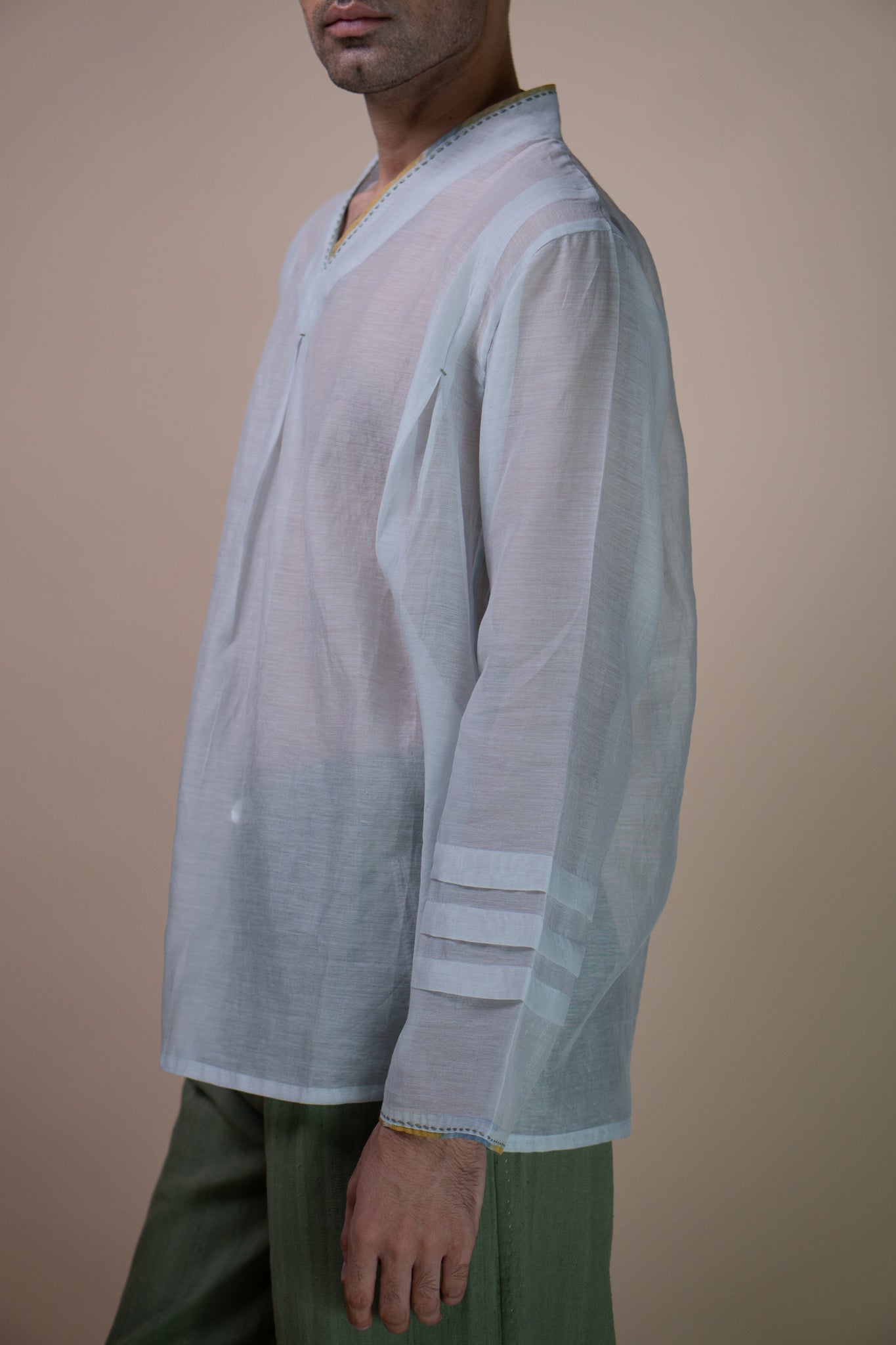 Lafaani - Meadows Unisex Chanderi Shirt
