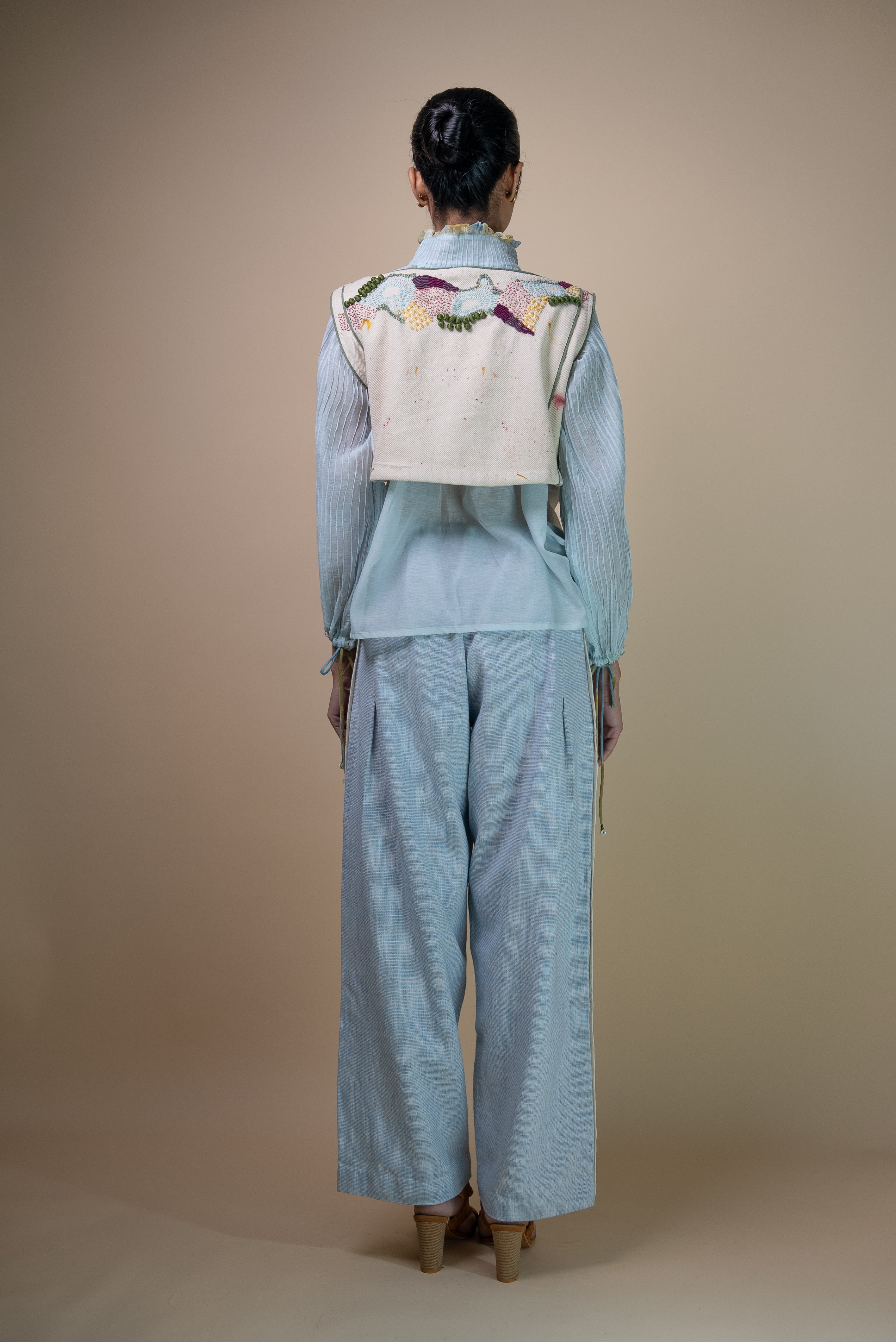 Lafaani - Meadows Reversible Tie-up Blouse