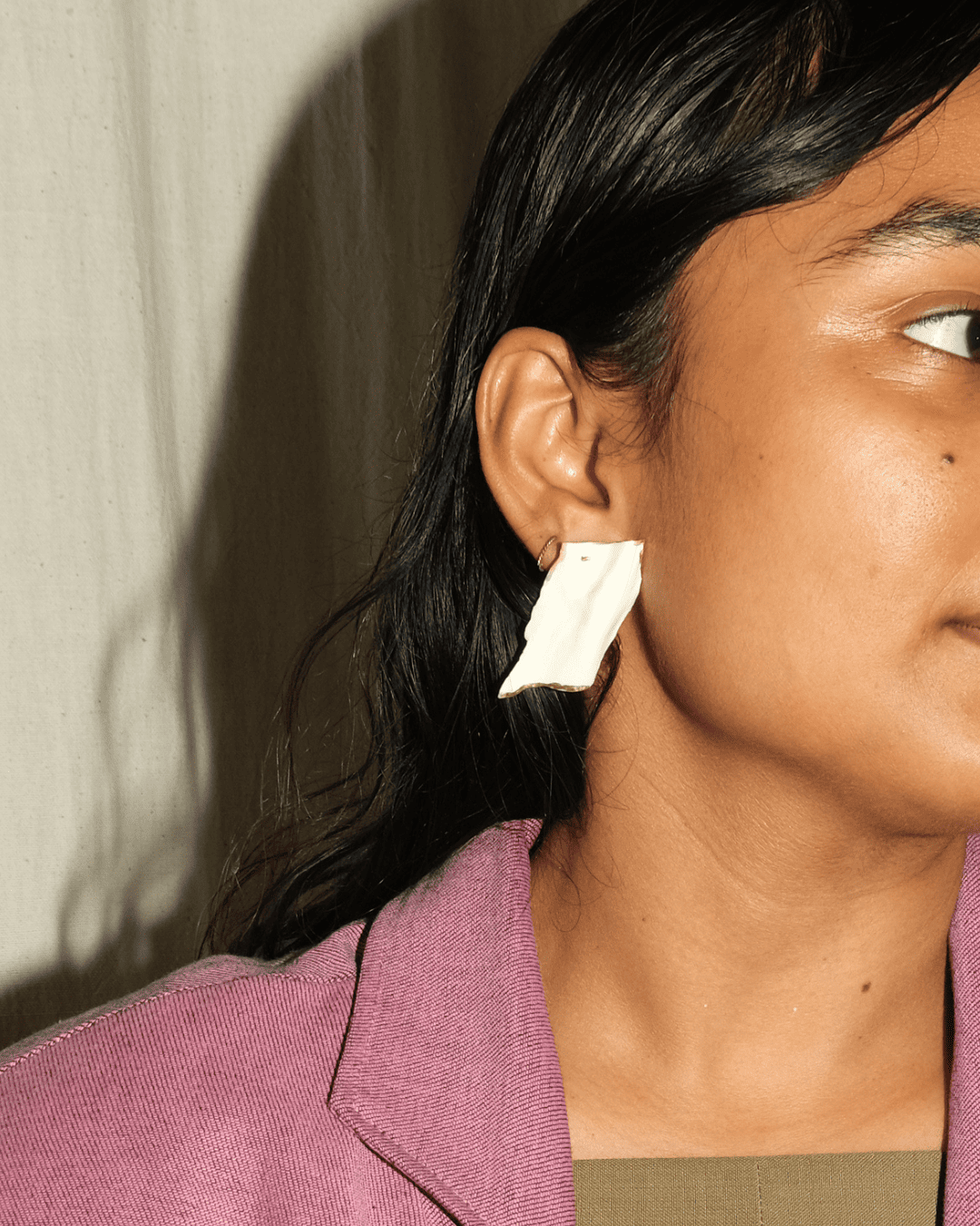 Atelier Park - White Ceramic Earrings