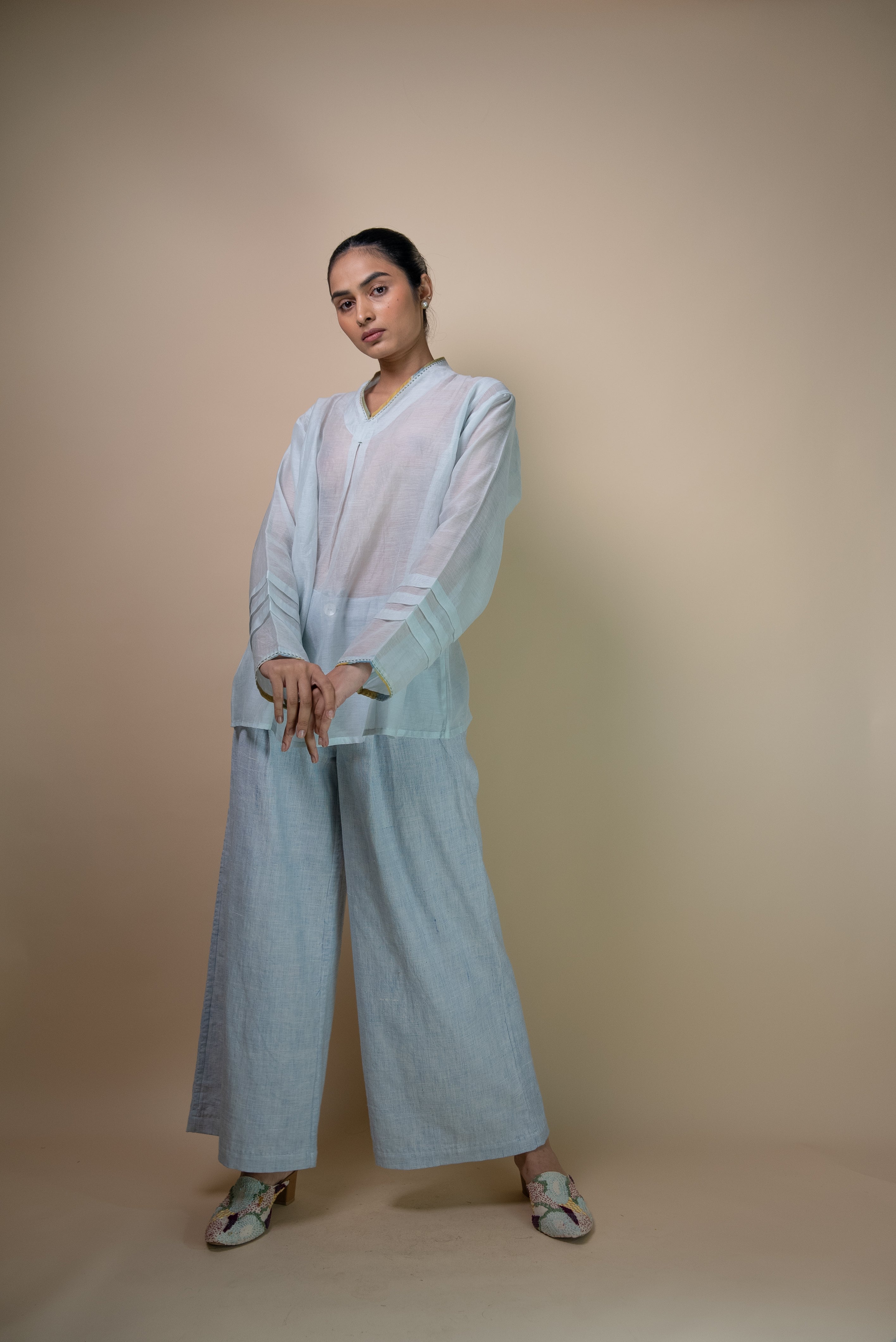 Lafaani - Meadows Unisex Chanderi Shirt