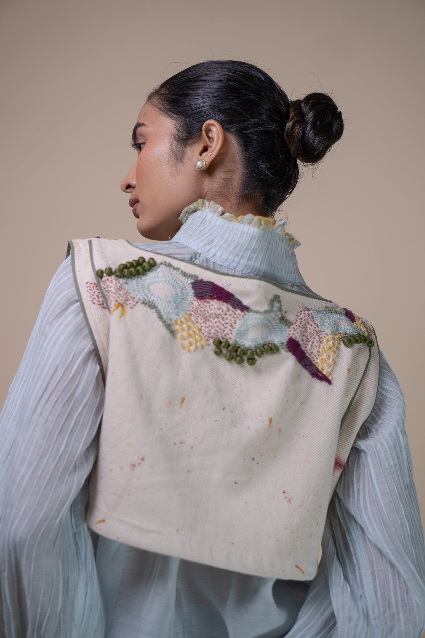 Lafaani - Meadows Reversible Tie-up Blouse