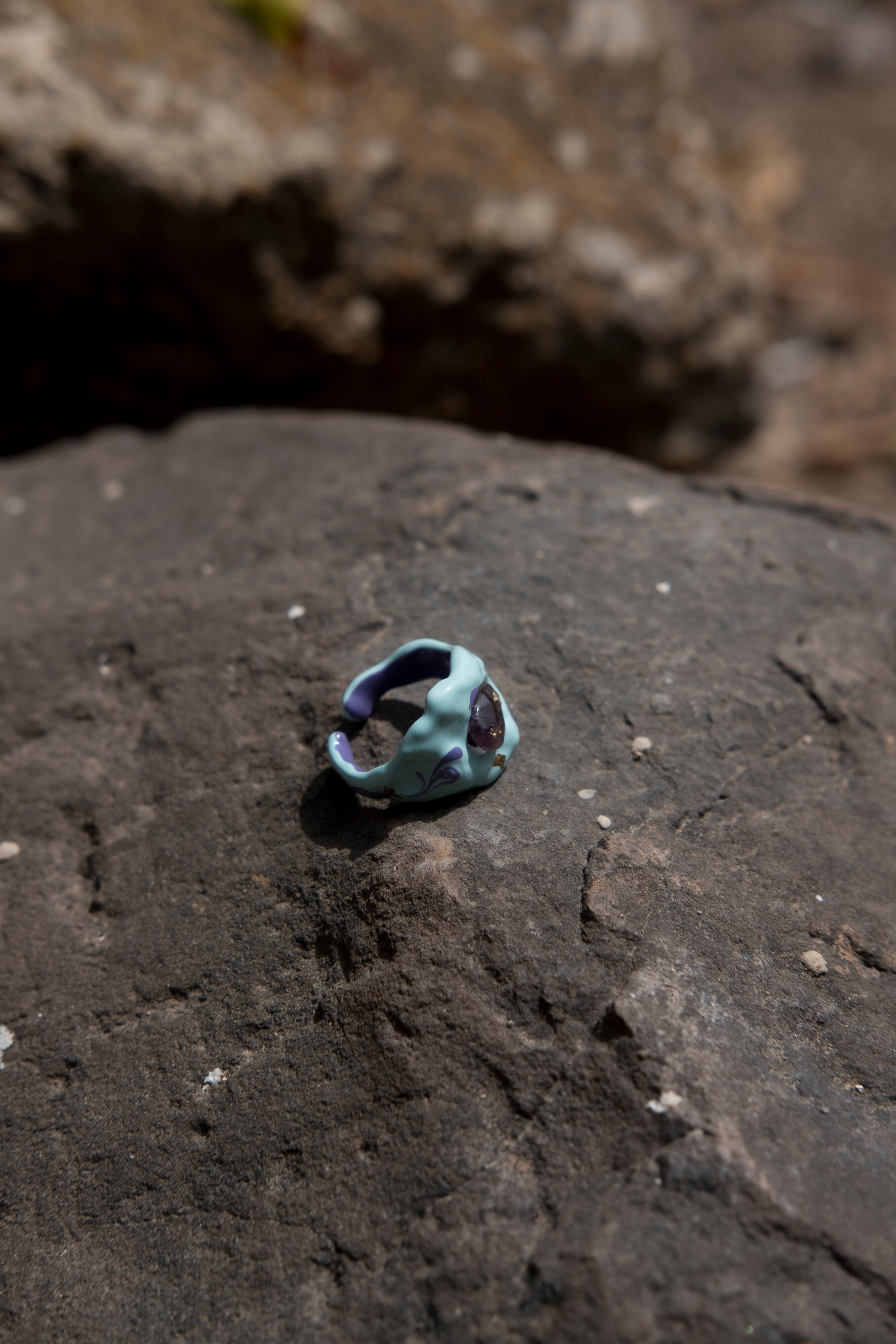 Blue Ceramic Ring