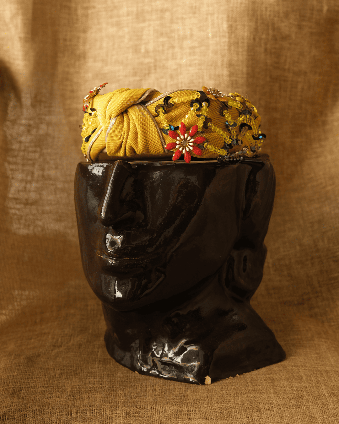 Vintage Yellow Headband
