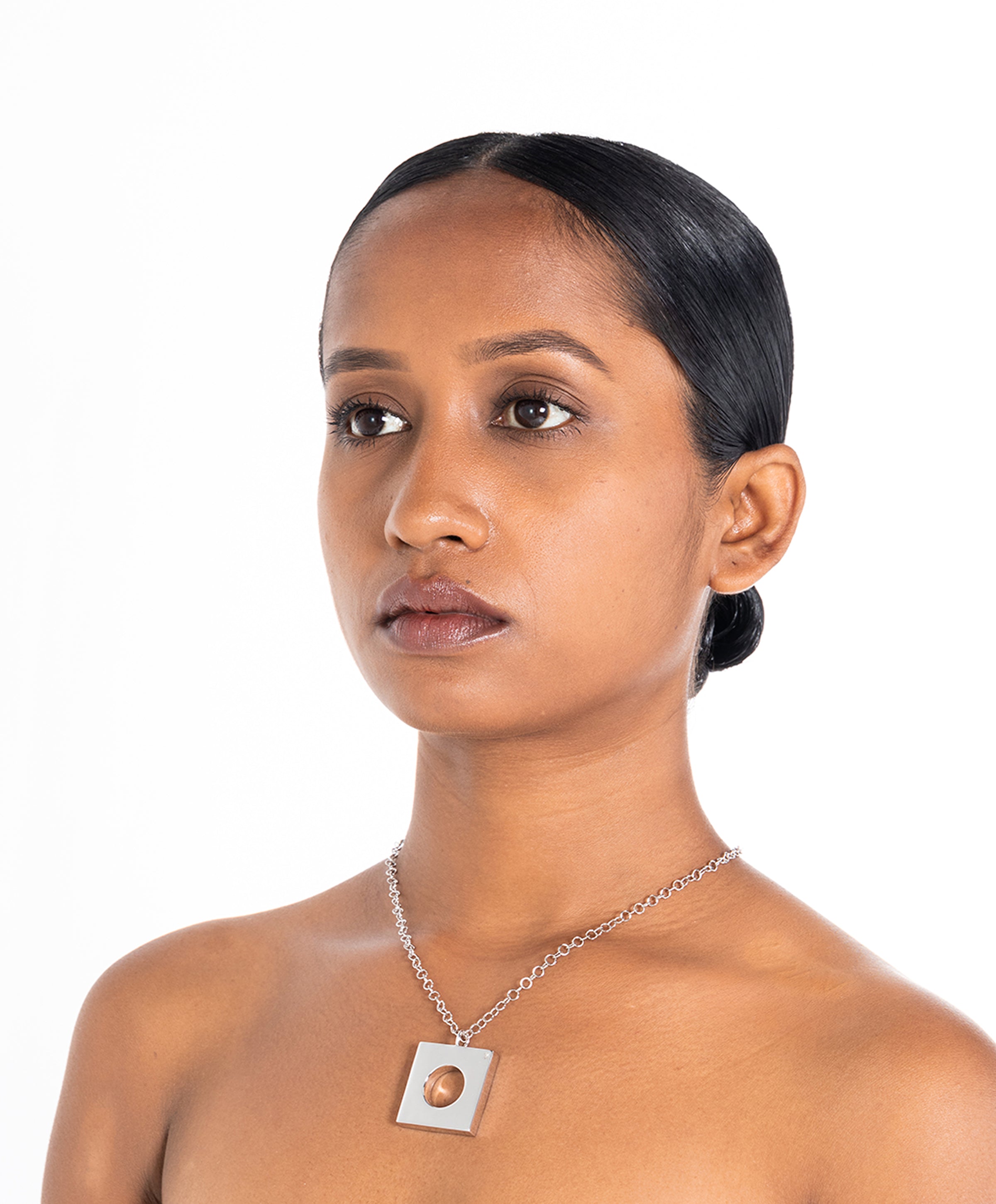 Maison Megh Edge Pendant Silver