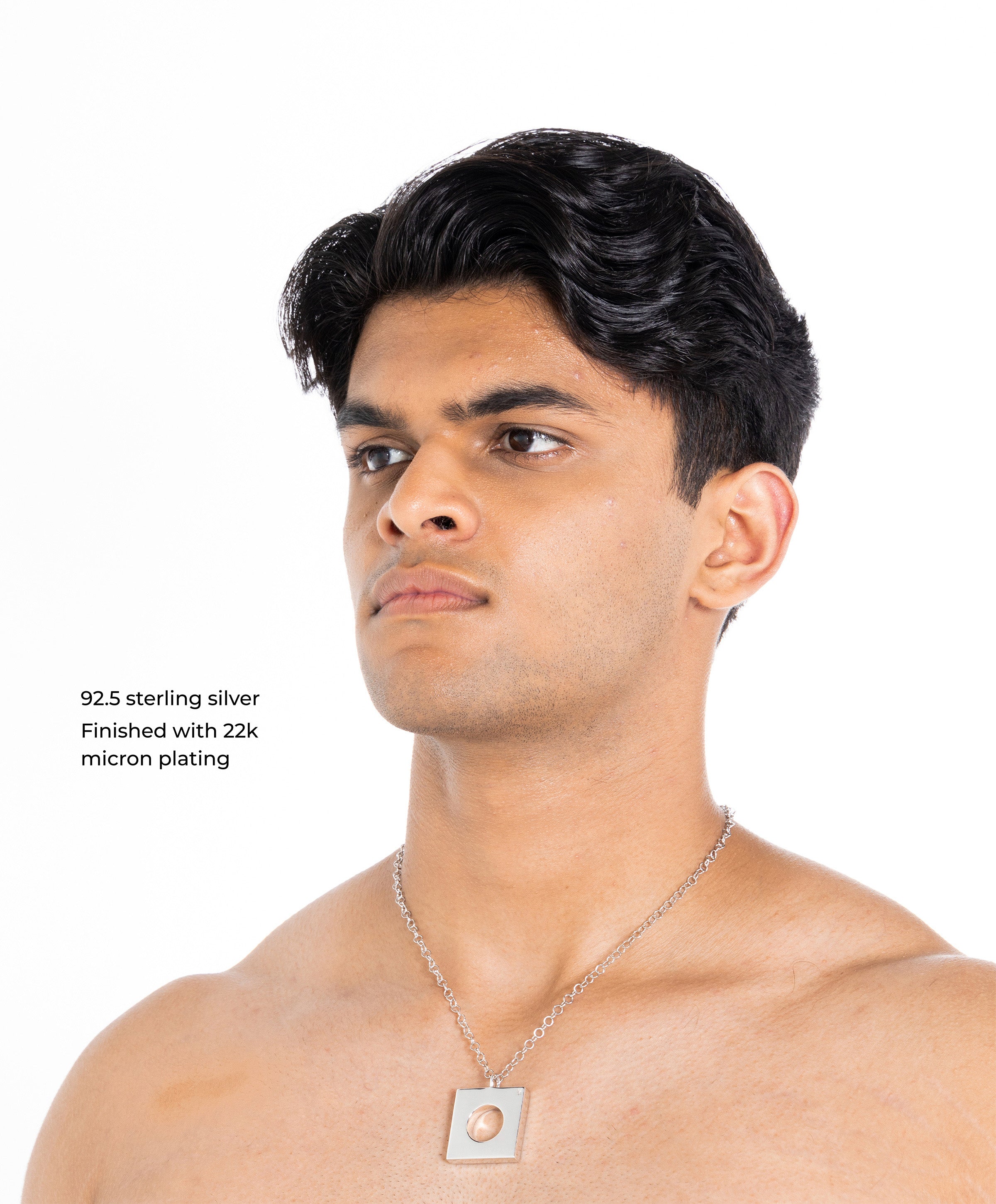 Maison Megh Edge Pendant Silver