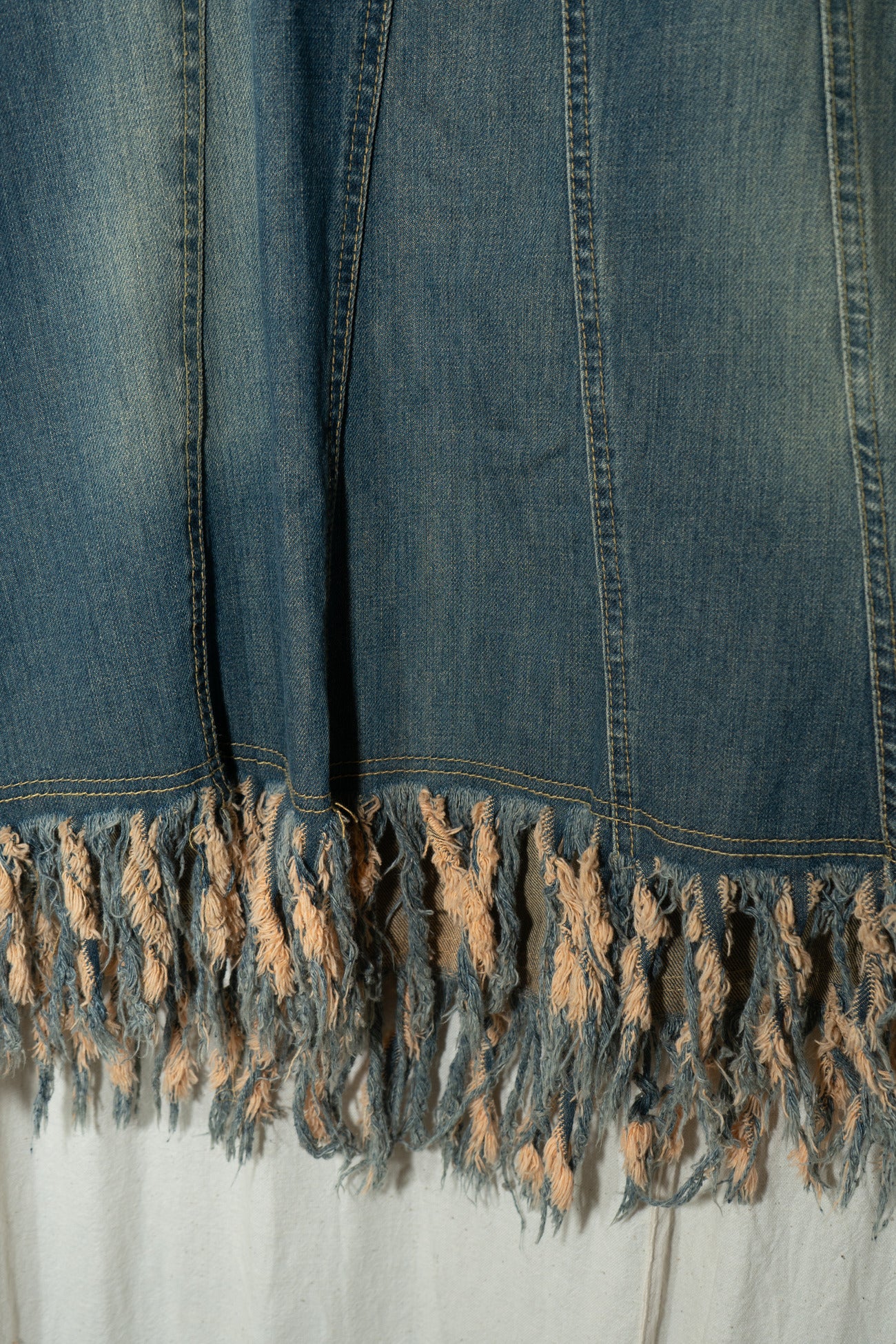 TRF Jeans Frayed Skirt