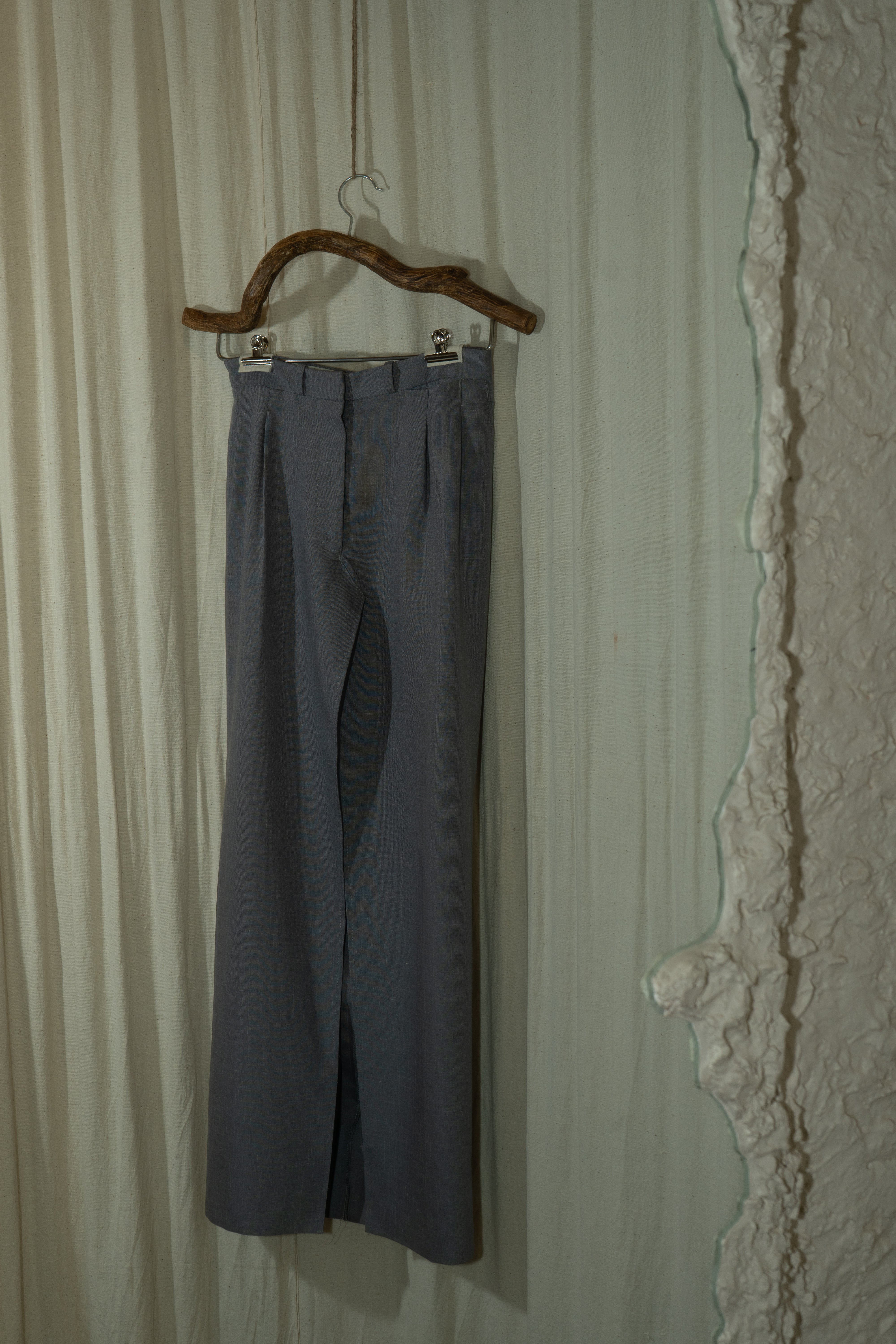 Twiggy Vintage - Grey Slit Skirt