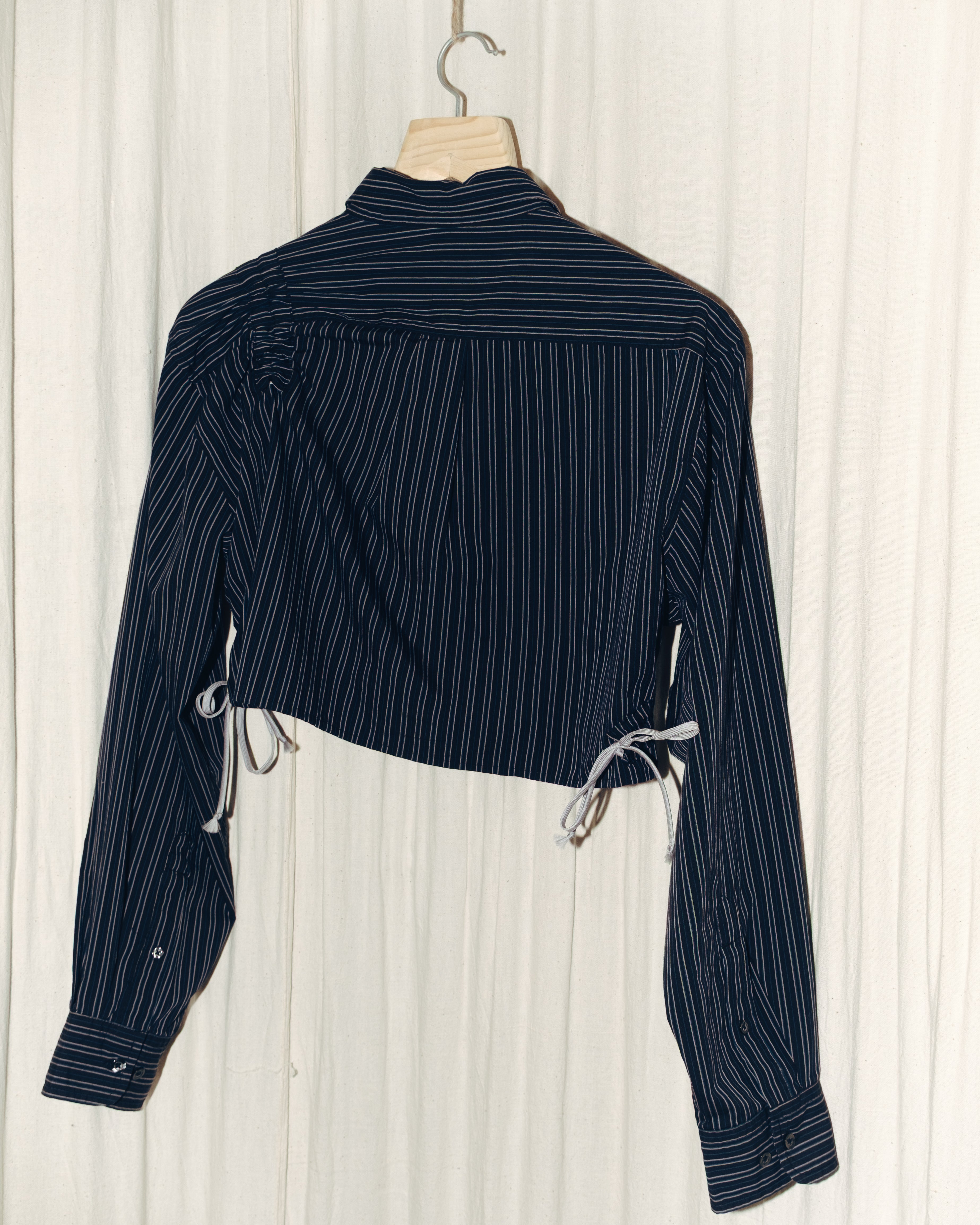 Tad - Upcycled Cropped Shirt