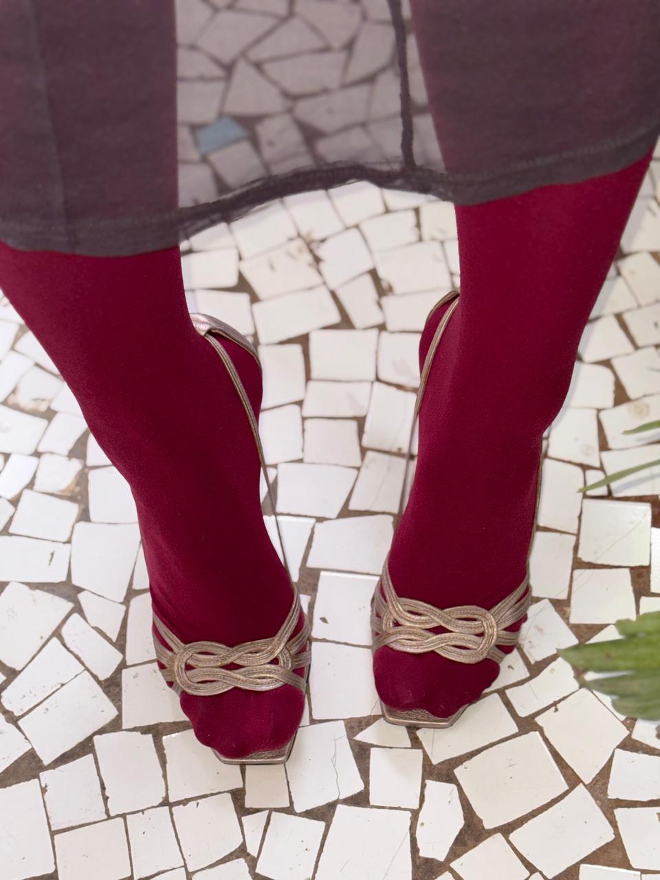 Pura Lopez - Champagne Incurve Heels