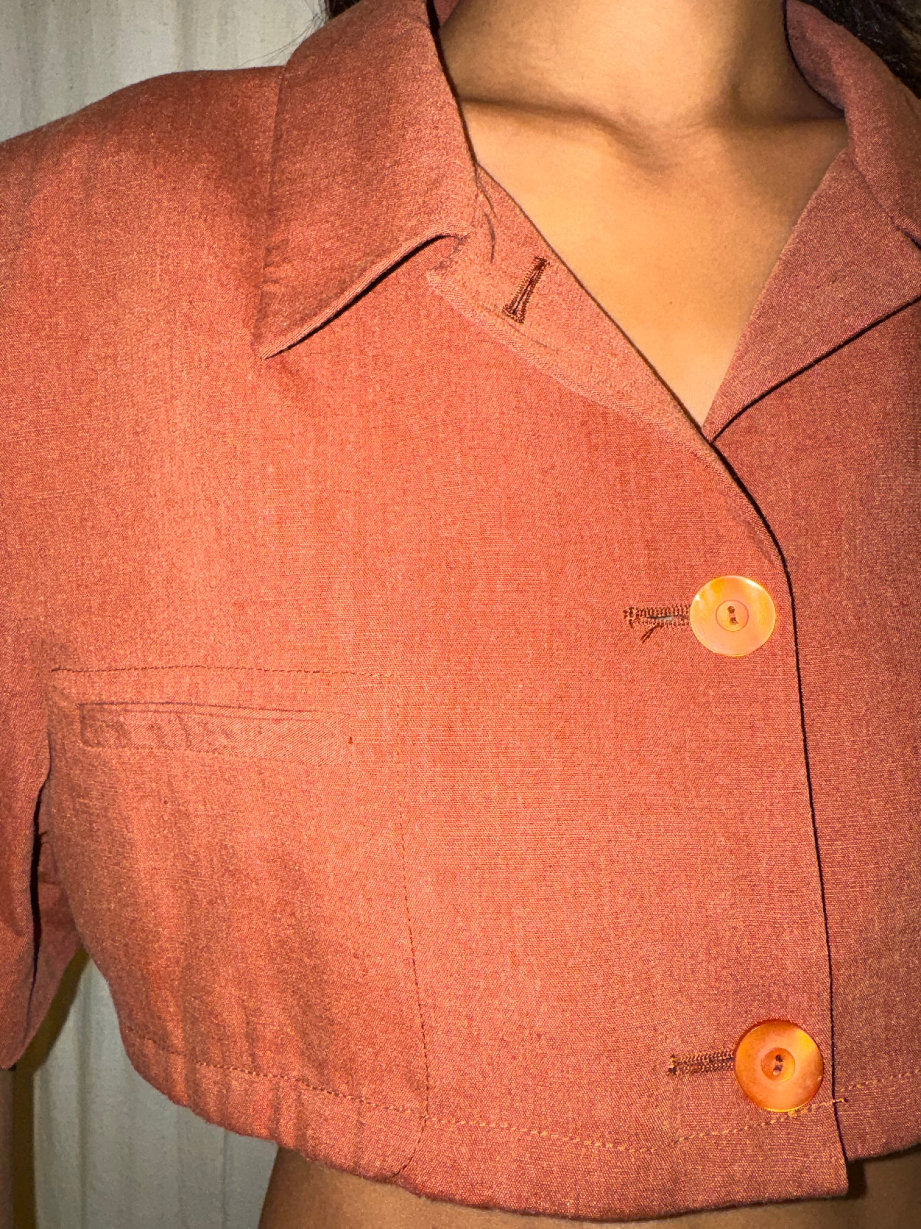 Twiggy Vintage - Rust Brown Jacket
