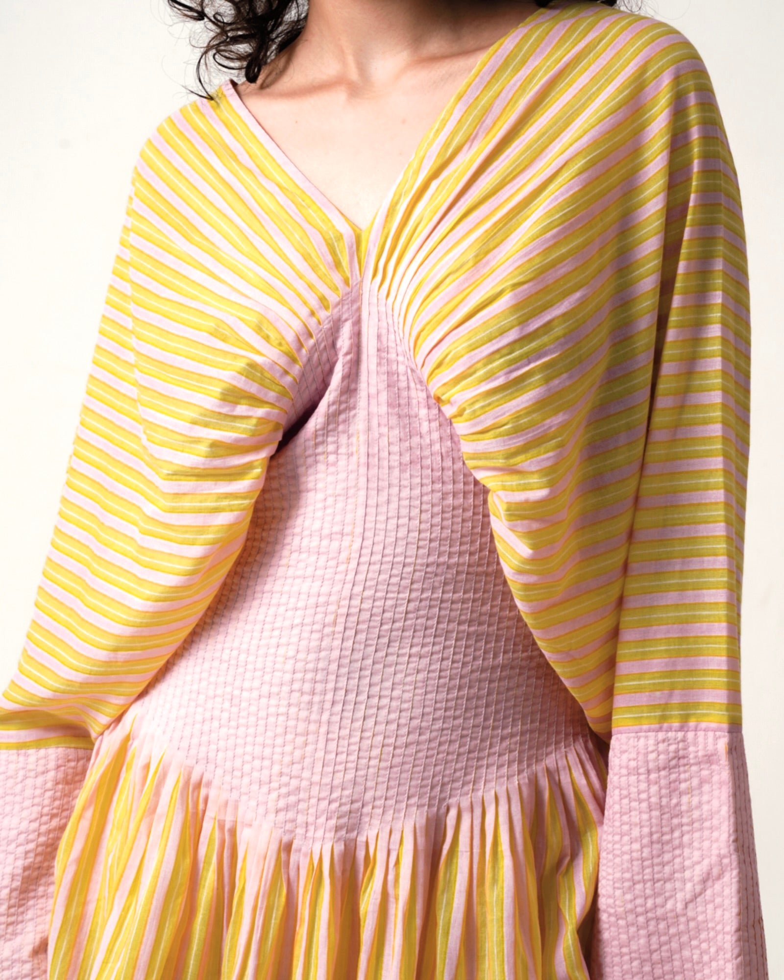 MAGO- SUNRAY PLEATED DRESS