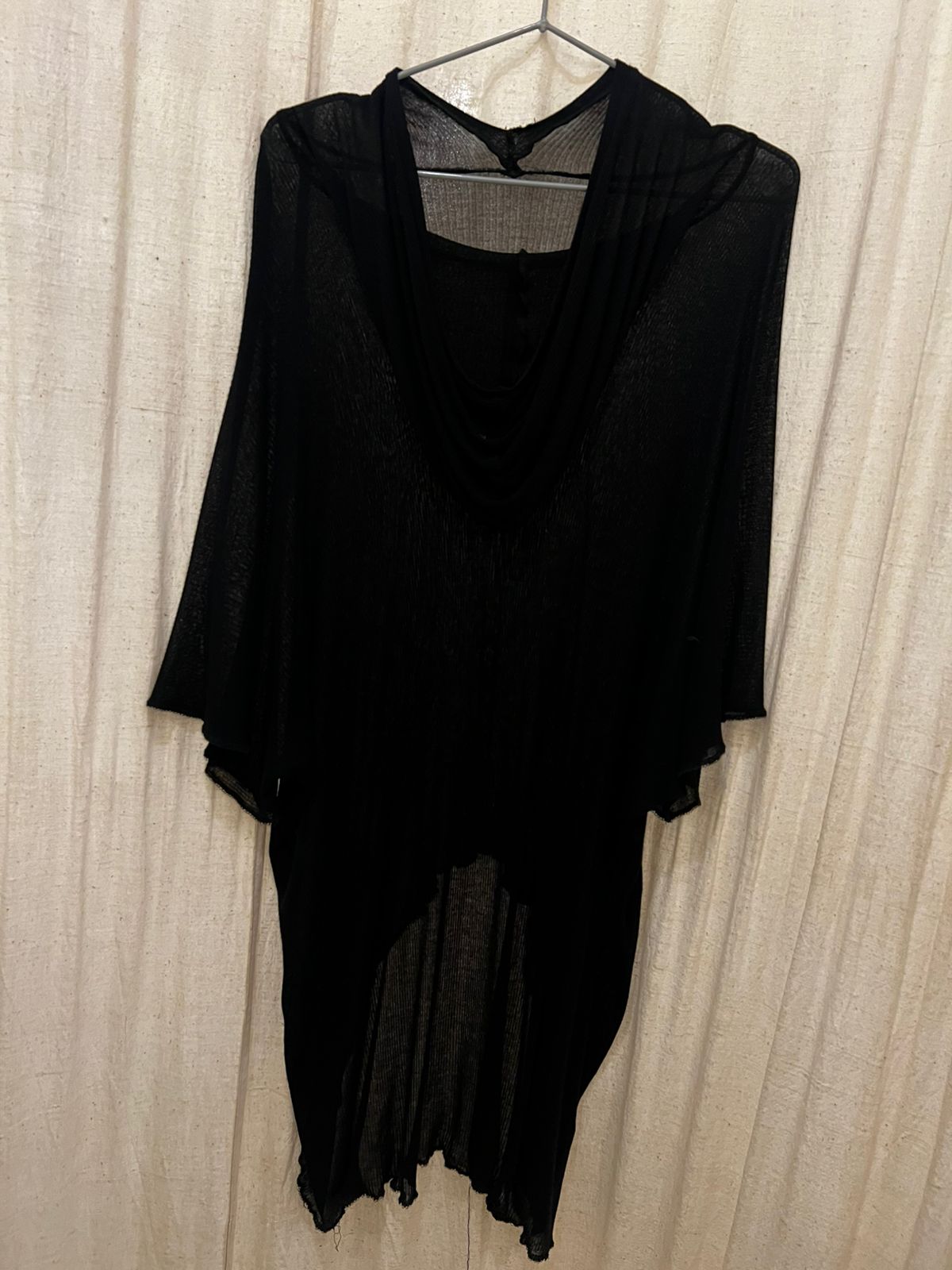 Shaiwai Black Sheer Top
