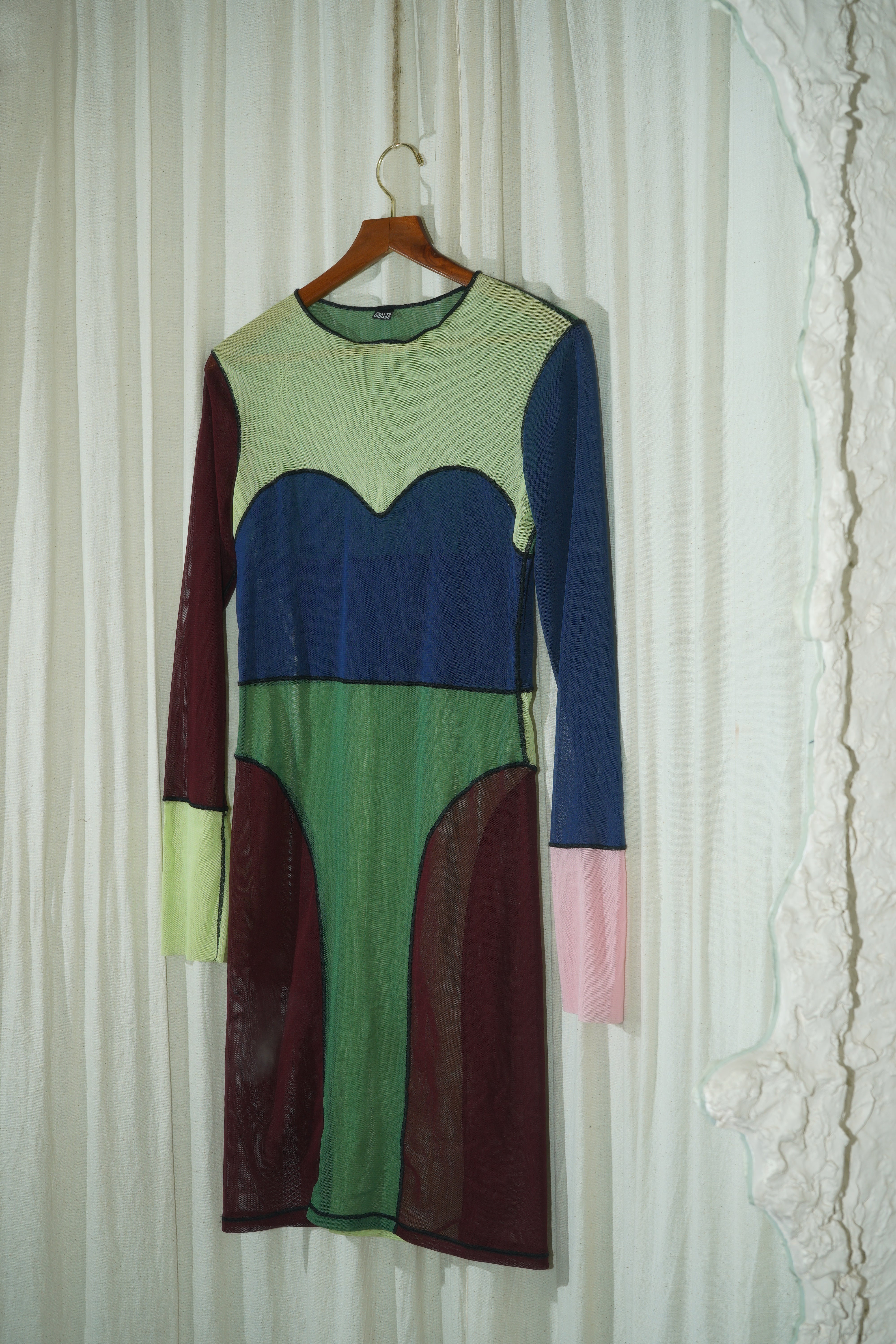 Etxart Panno - Geometrical Colored Sheer Dress