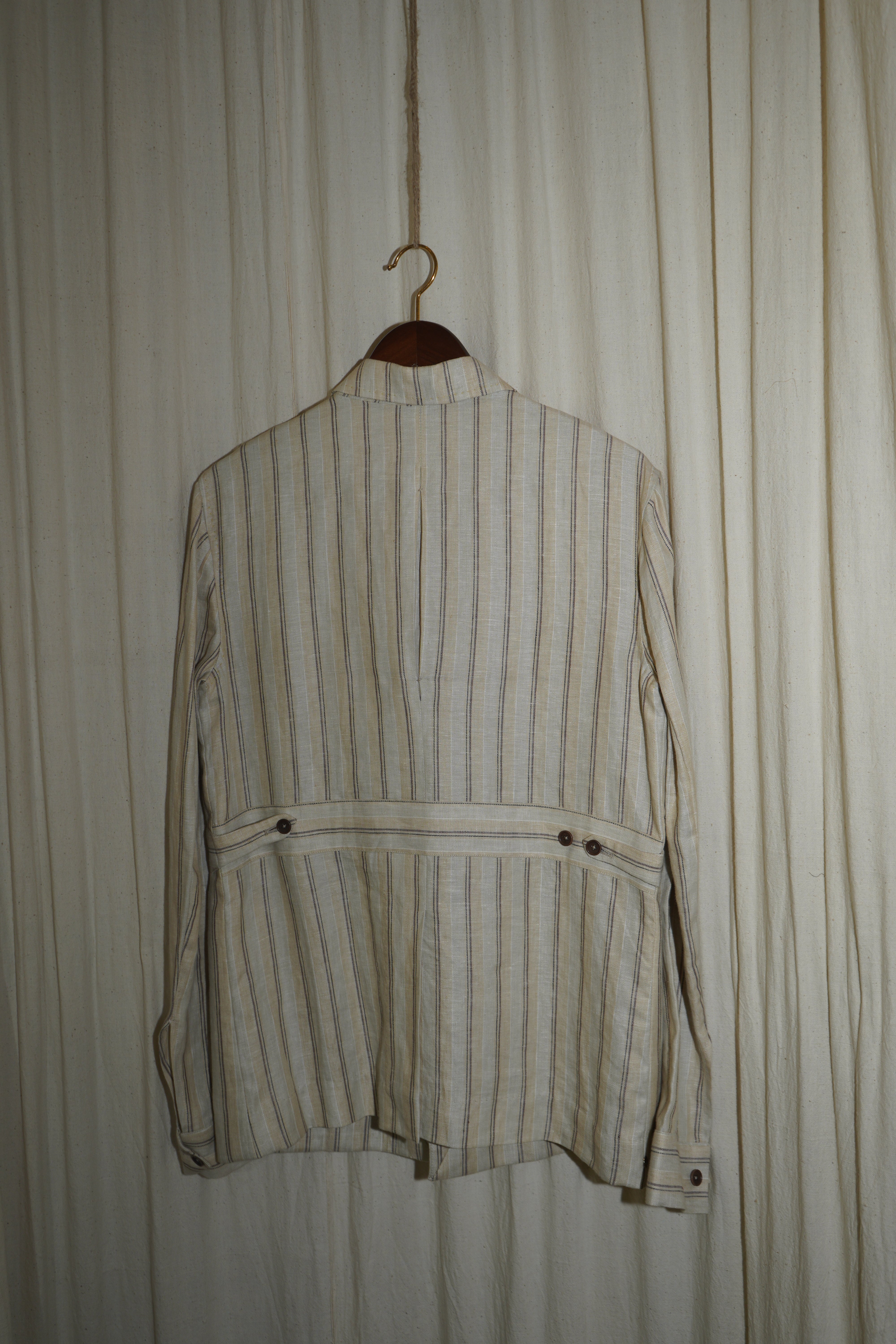 Kunal Maroo - Cream Stripe Jacket