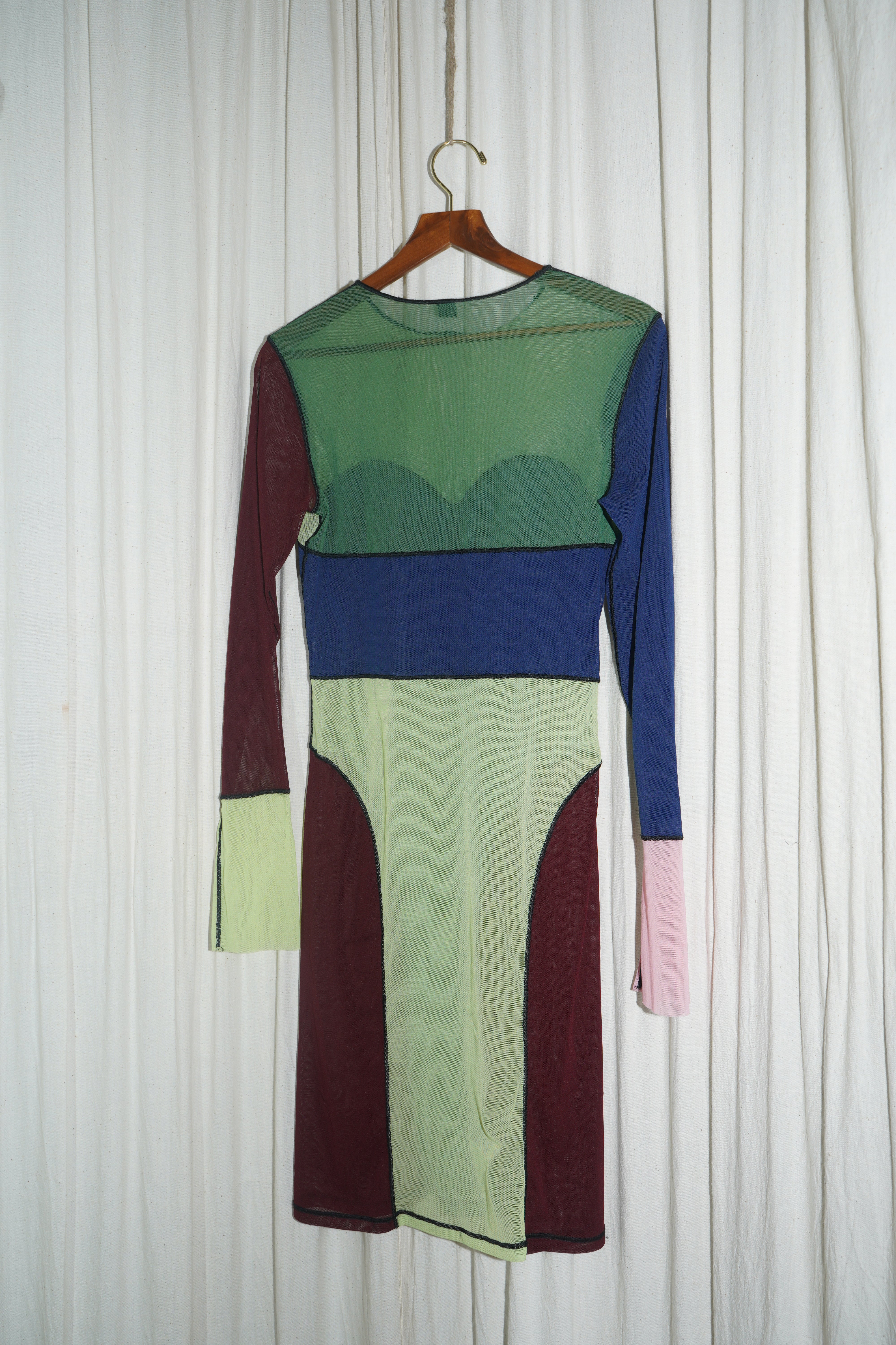 Etxart Panno - Geometrical Colored Sheer Dress