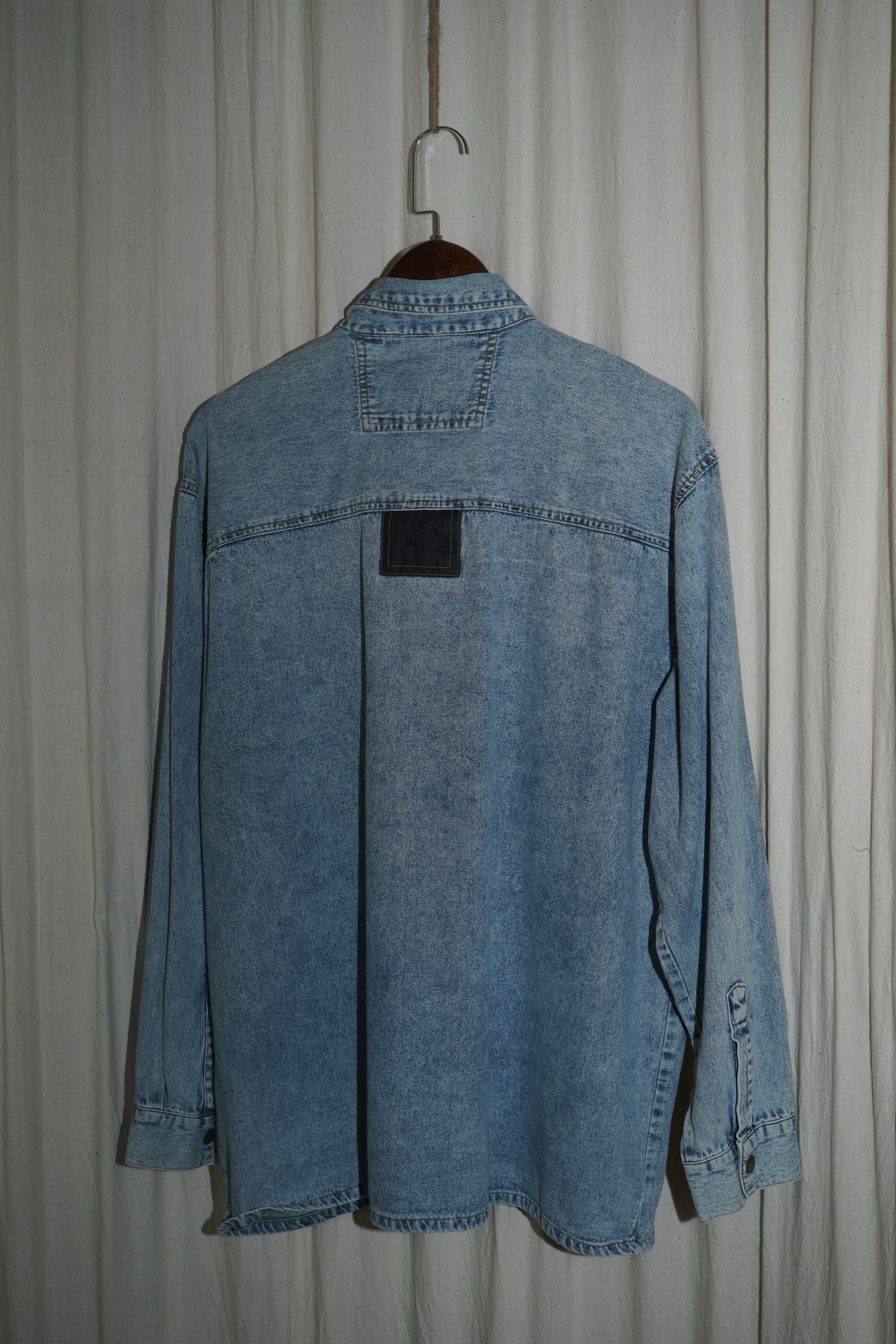 Noir Patch Denim Shirt