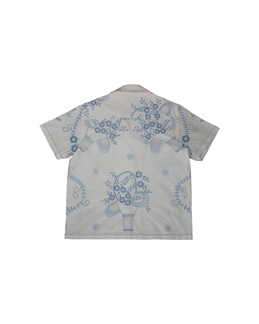 Béhen - Airy Blue Embroidery Shirt