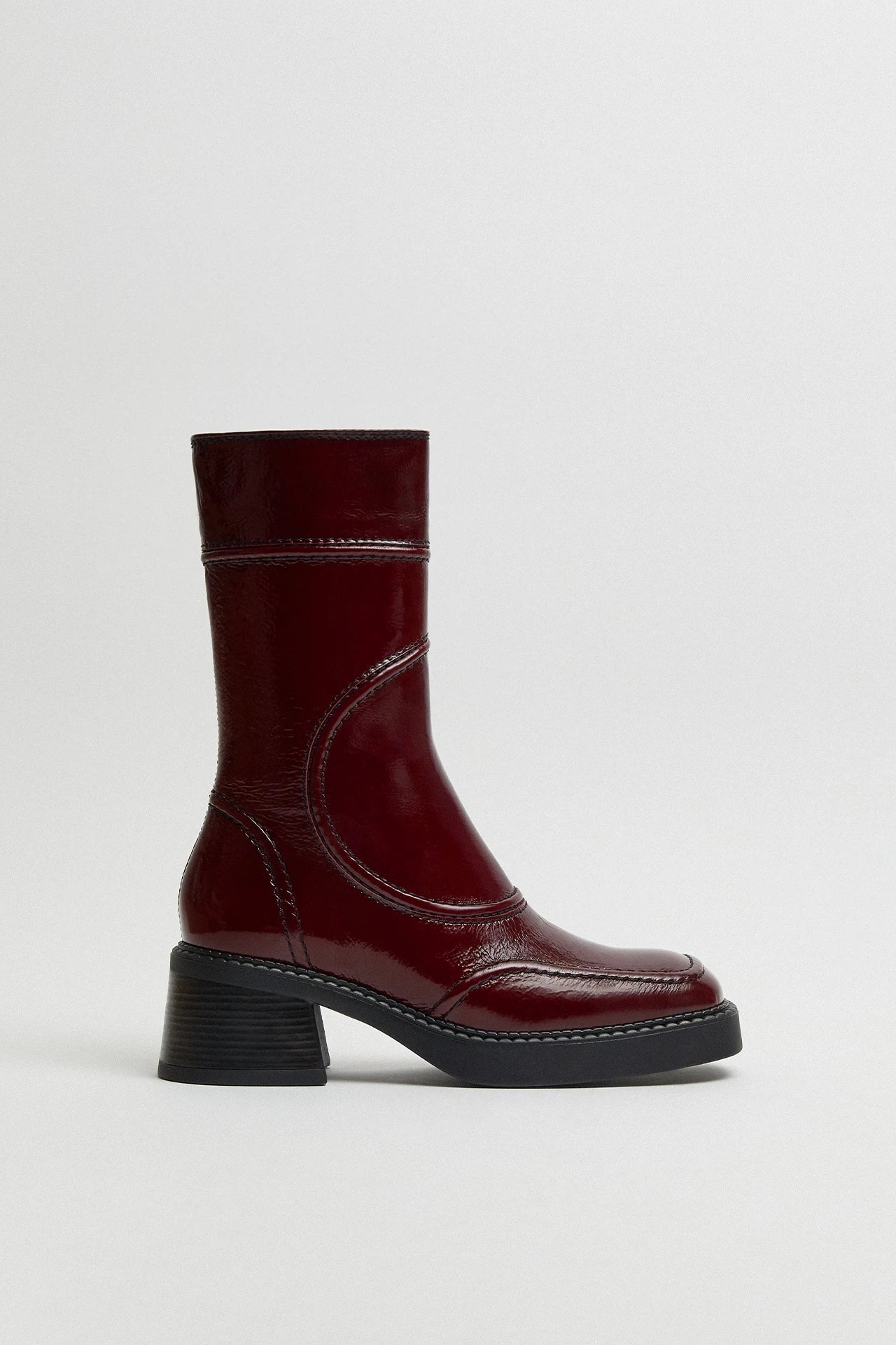 Miista - Malene Burgundy Ankle Boots