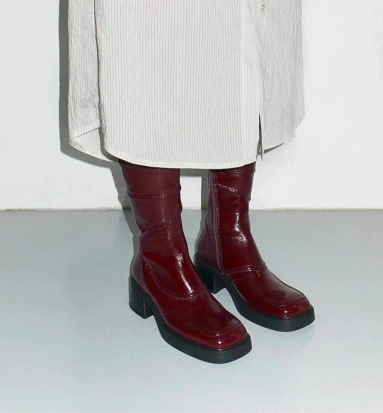 Miista - Malene Burgundy Ankle Boots