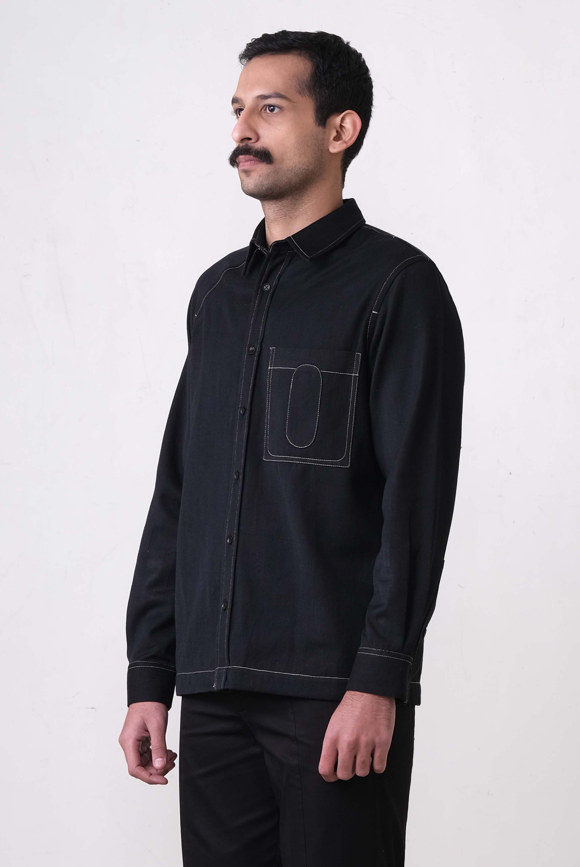 Canopy Denim Full Sleeves- Black-1.jpg