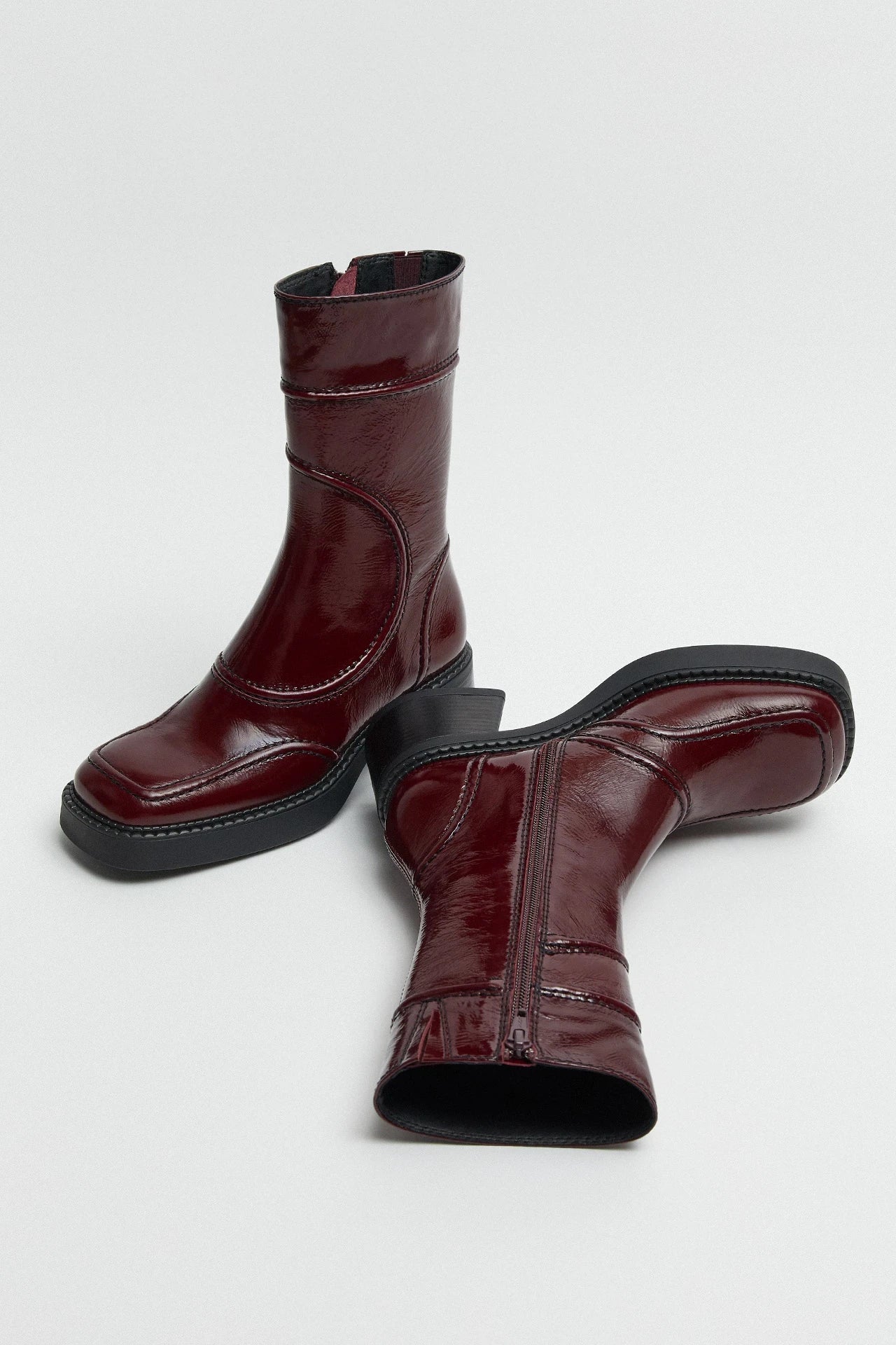 Miista - Malene Burgundy Ankle Boots