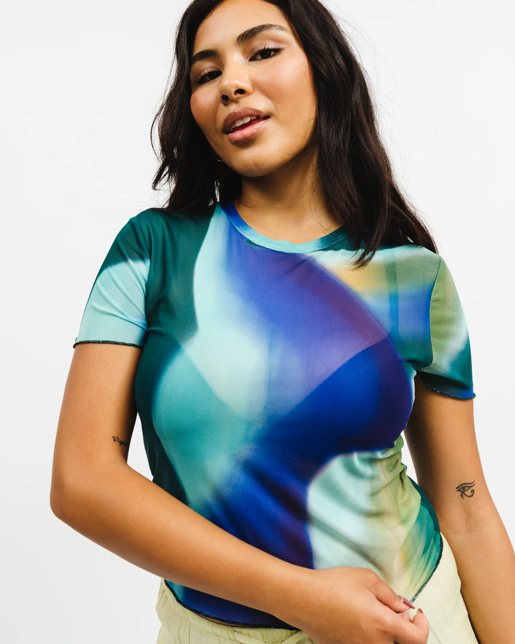 Copy of Copy of Broke +Schon polyester blue, cyan seagreen bodysuit.png