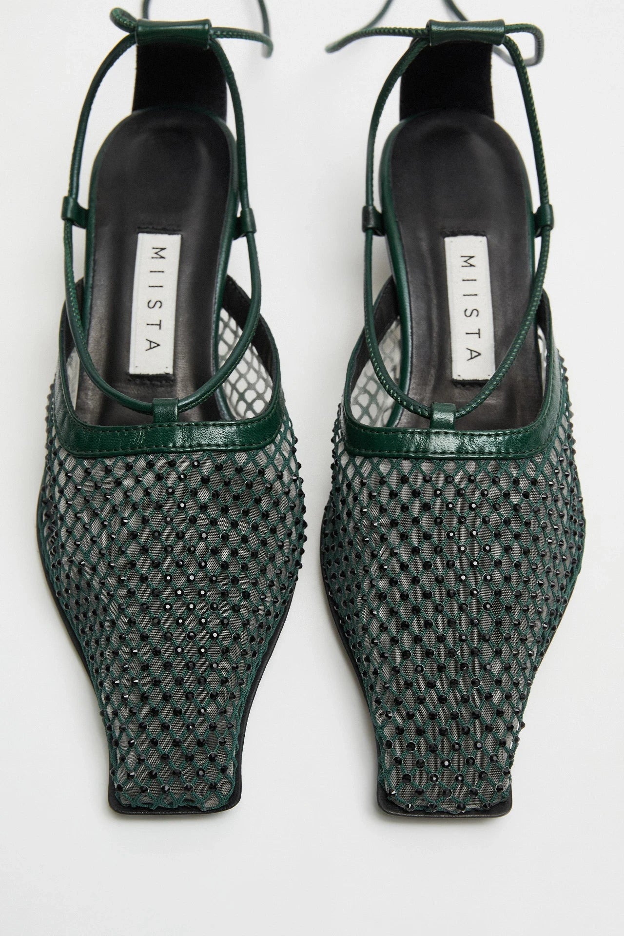 Miista - Andes Green Mesh Mules