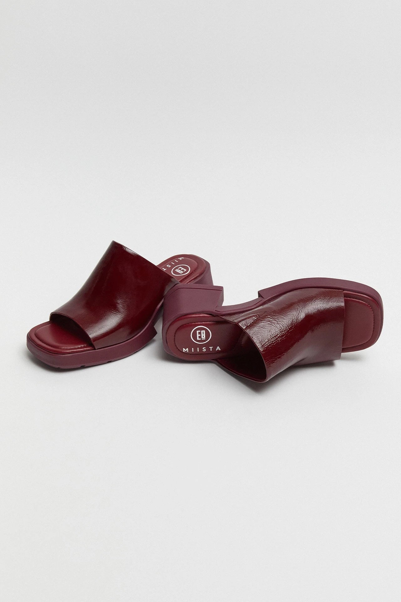 Miista - Clarin Burgundy Mule Sandals