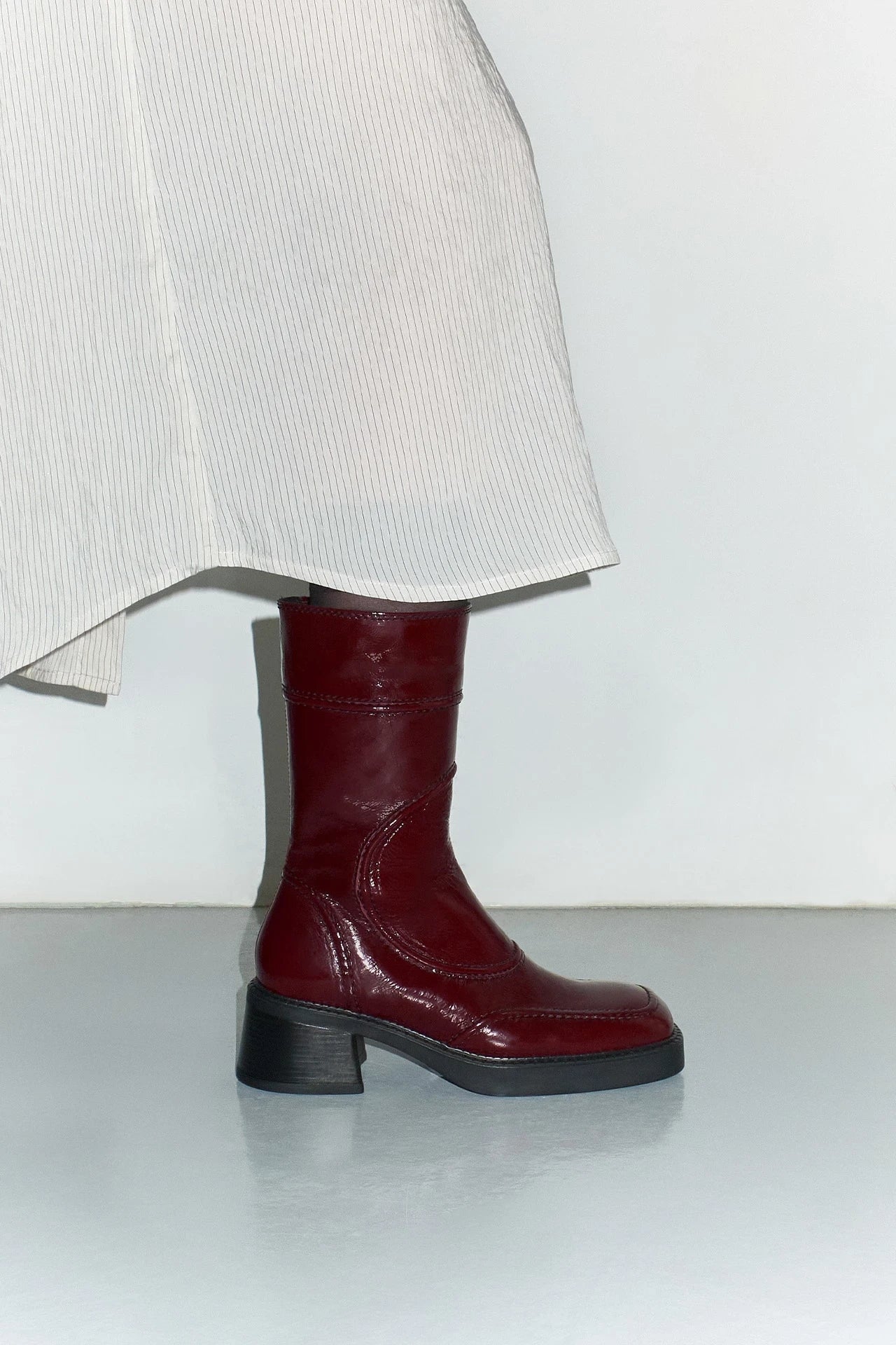 Miista - Malene Burgundy Ankle Boots